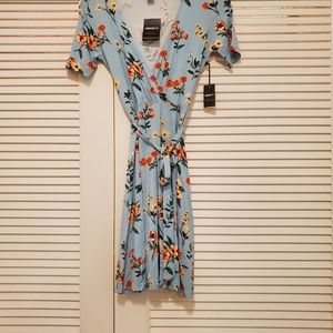 Medium floral wrap dress
